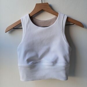 Lululemon Kick Serve Bra Texture White Women's 4